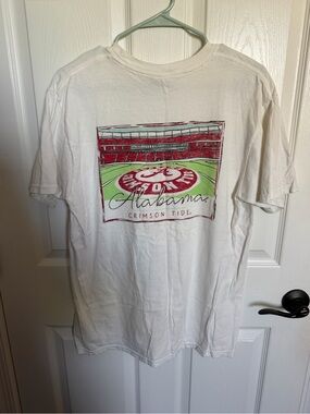 Alabama Crimson Tide Comfort Colors White Short Sleeve Tee M